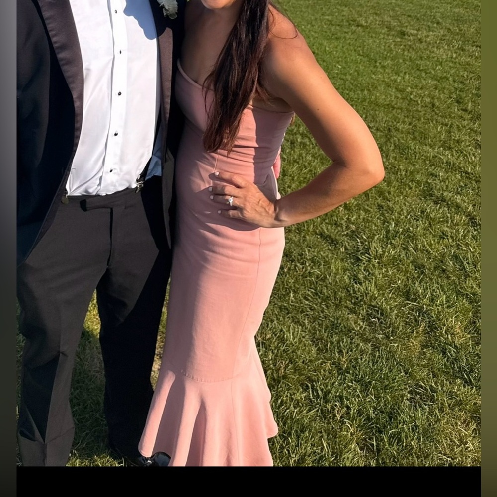 Cinq à Sept Strapless Pink Dress